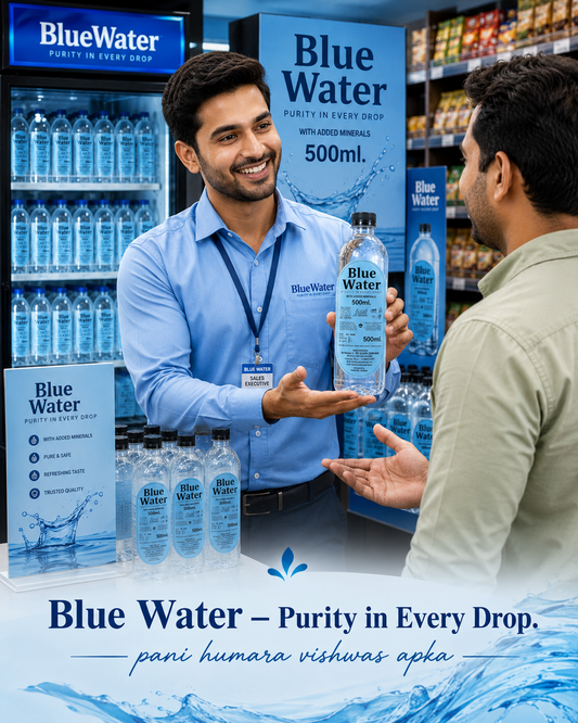 Blue Water 500 ml Premium Packaged Drinking Water