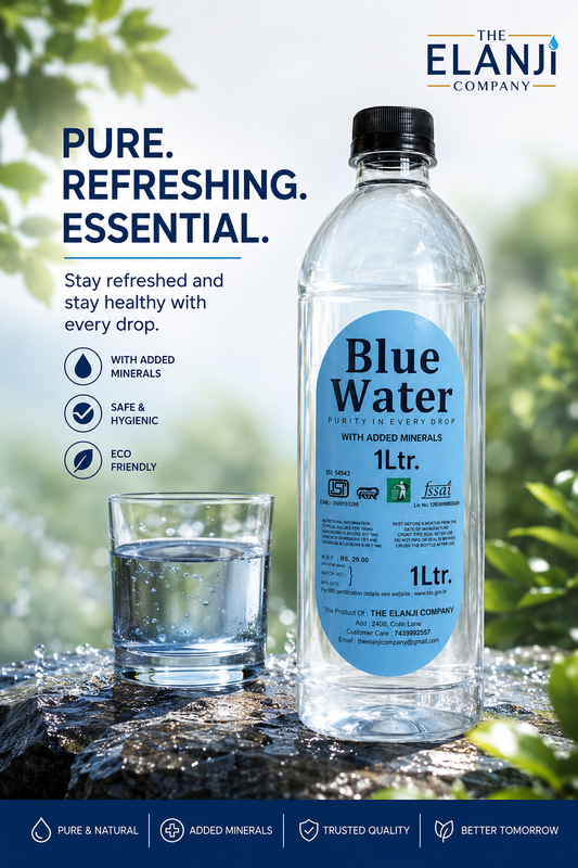 Blue Water 1 L Premium Packaged Drinking Water