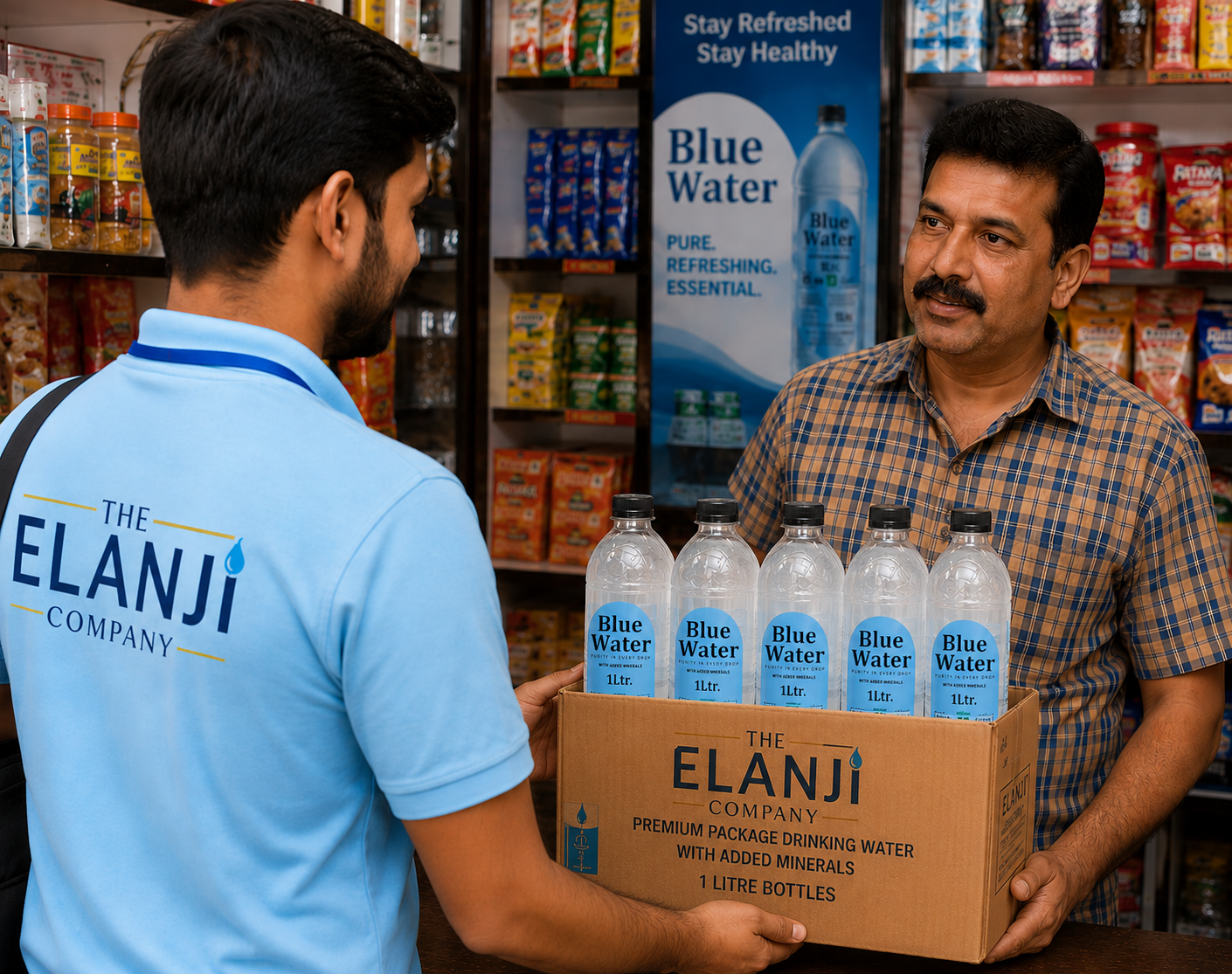 Blue Water 1 L Premium Packaged Drinking Water